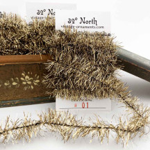 Antique Gold Lametta Tinsel Trim ~ 2-1/2 meters ~ Germany